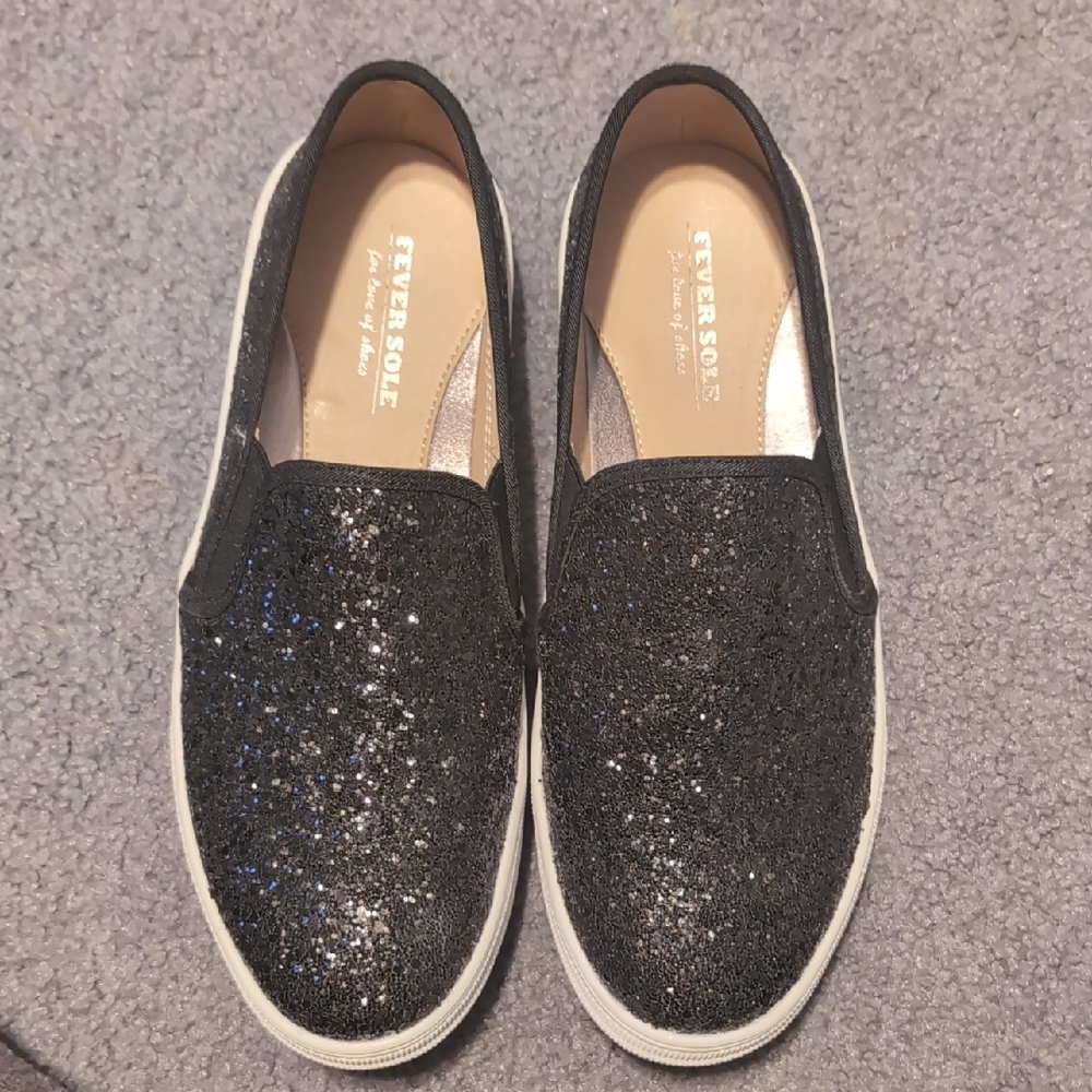 EverSole Women's Sparkling Black Loafers